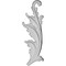 Ekena Millwork 3 1/8"W x 9 1/8"H x 7/8"P Robin Scroll Onlay, Right ONL03X09X01RB-R - alternate 1